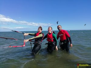 curso de kitesurf en Isla Canela kanela sailing school