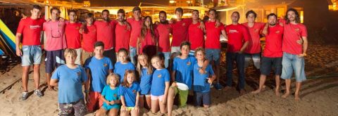 equipo de Kanela Sailing School en Isla Canela