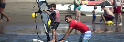 curso de windsurf en Isla Canela y Punta del Moral , Huelva con Kanela Sailing School